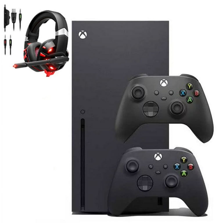 Xbox Series X Video Game Console Black with 2 Controller Included BOLT AXTION Bundle